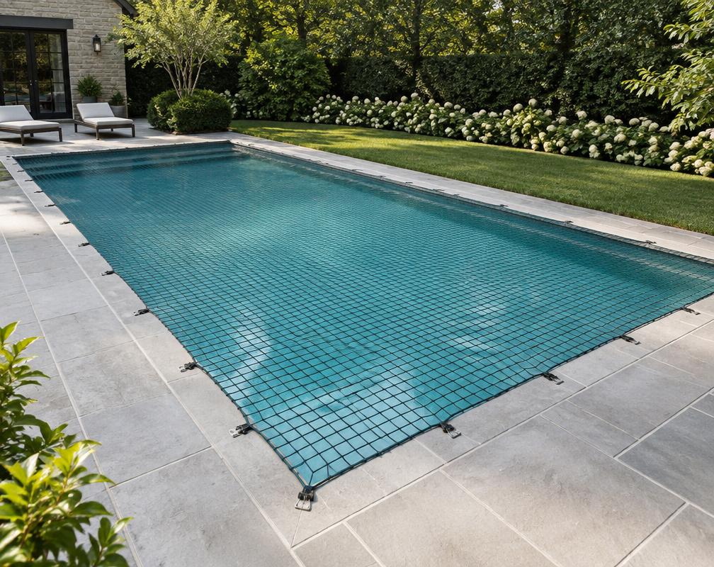 Redes para piscinas: exemplo ilustrativo de instalação